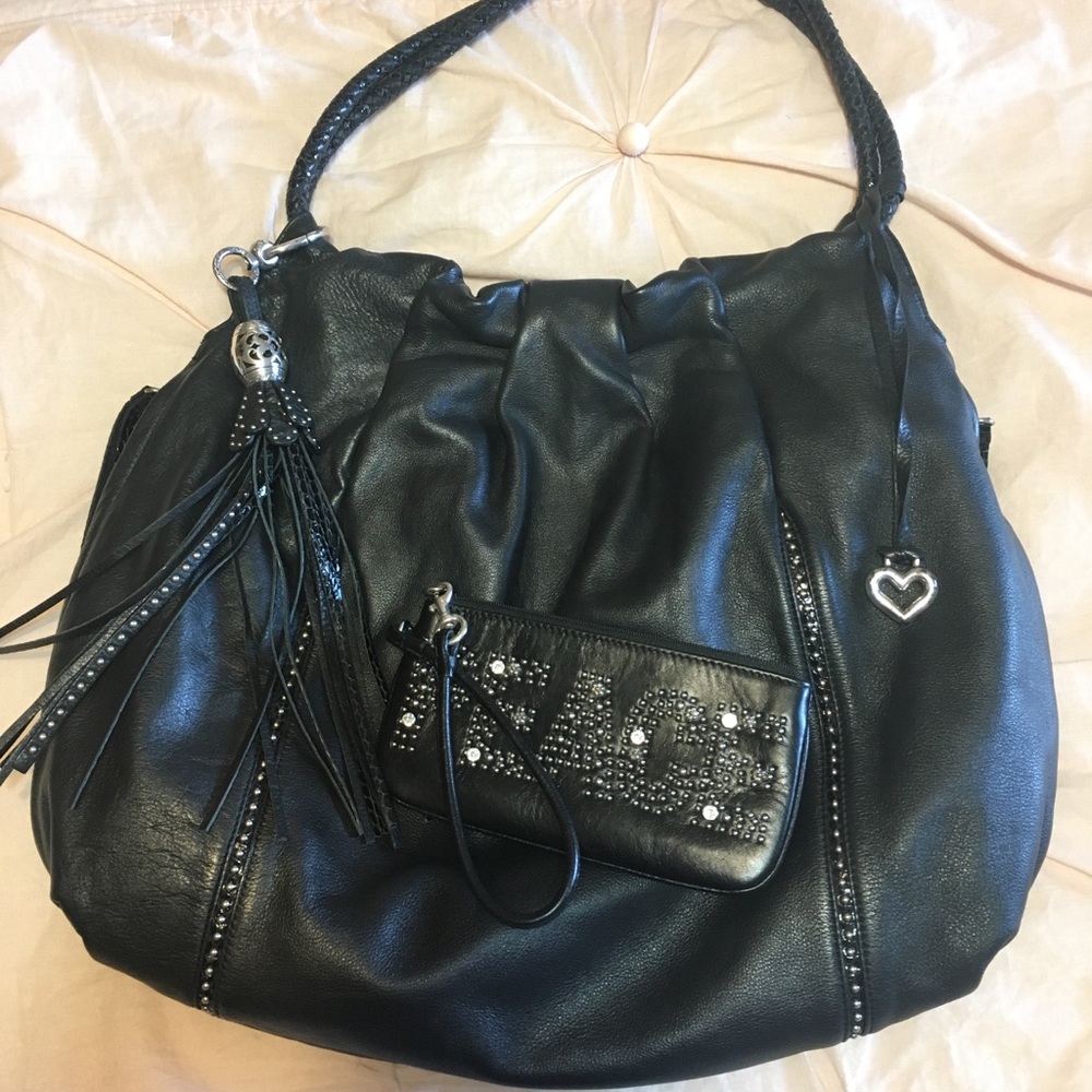 Brighton black Garbo purse & Peace wristlet